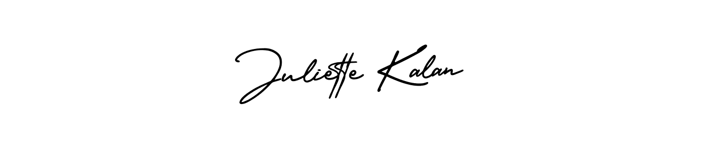How to Draw Juliette Kalan signature style? AmerikaSignatureDemo-Regular is a latest design signature styles for name Juliette Kalan. Juliette Kalan signature style 3 images and pictures png