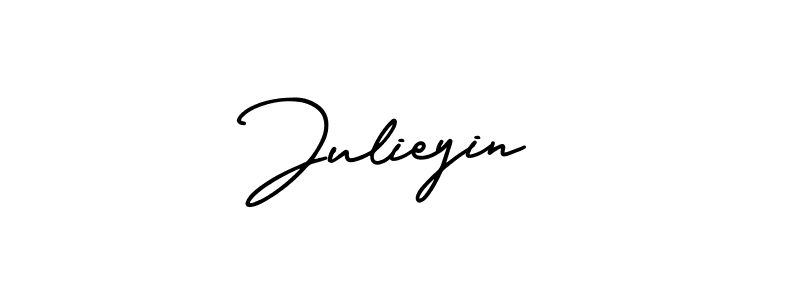 Similarly AmerikaSignatureDemo-Regular is the best handwritten signature design. Signature creator online .You can use it as an online autograph creator for name Julieyin. Julieyin signature style 3 images and pictures png