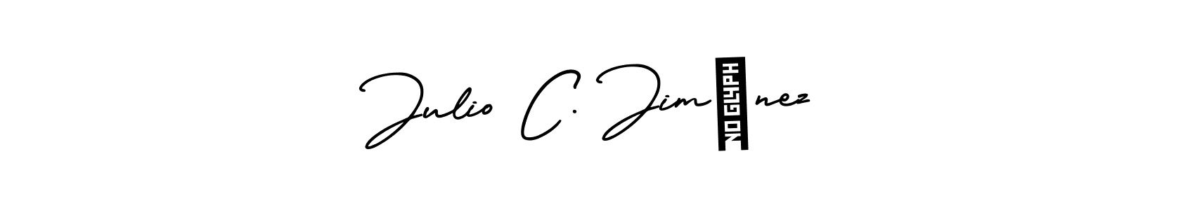 Similarly AmerikaSignatureDemo-Regular is the best handwritten signature design. Signature creator online .You can use it as an online autograph creator for name Julio C. Jiménez. Julio C. Jiménez signature style 3 images and pictures png