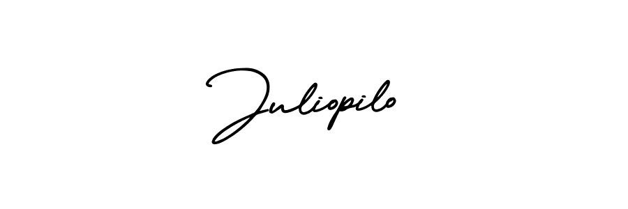 This is the best signature style for the Juliopilo name. Also you like these signature font (AmerikaSignatureDemo-Regular). Mix name signature. Juliopilo signature style 3 images and pictures png