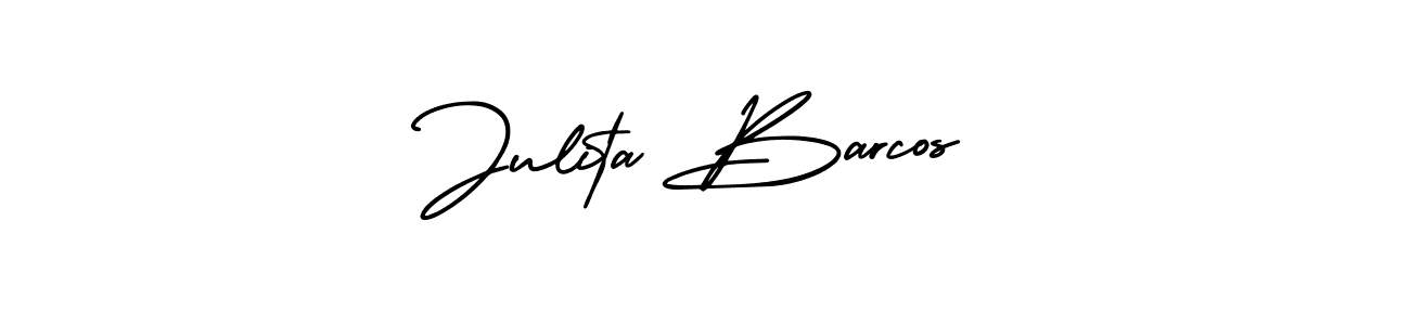 Create a beautiful signature design for name Julita Barcos. With this signature (AmerikaSignatureDemo-Regular) fonts, you can make a handwritten signature for free. Julita Barcos signature style 3 images and pictures png
