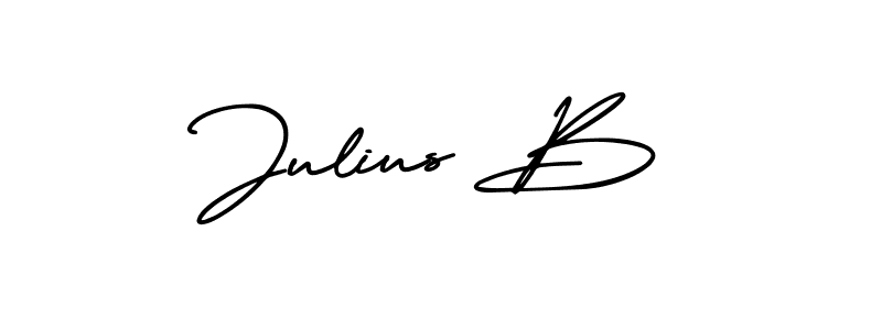 Create a beautiful signature design for name Julius B. With this signature (AmerikaSignatureDemo-Regular) fonts, you can make a handwritten signature for free. Julius B signature style 3 images and pictures png