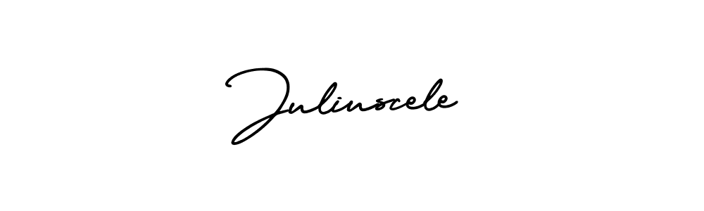 How to make Juliuscele signature? AmerikaSignatureDemo-Regular is a professional autograph style. Create handwritten signature for Juliuscele name. Juliuscele signature style 3 images and pictures png