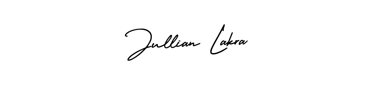 Create a beautiful signature design for name Jullian Lakra. With this signature (AmerikaSignatureDemo-Regular) fonts, you can make a handwritten signature for free. Jullian Lakra signature style 3 images and pictures png