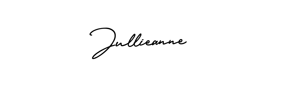 AmerikaSignatureDemo-Regular is a professional signature style that is perfect for those who want to add a touch of class to their signature. It is also a great choice for those who want to make their signature more unique. Get Jullieanne name to fancy signature for free. Jullieanne signature style 3 images and pictures png