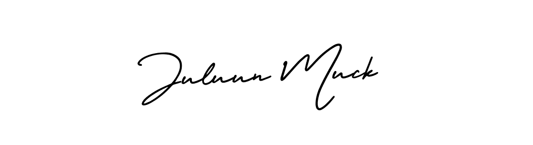 Also we have Juluun Muck name is the best signature style. Create professional handwritten signature collection using AmerikaSignatureDemo-Regular autograph style. Juluun Muck signature style 3 images and pictures png