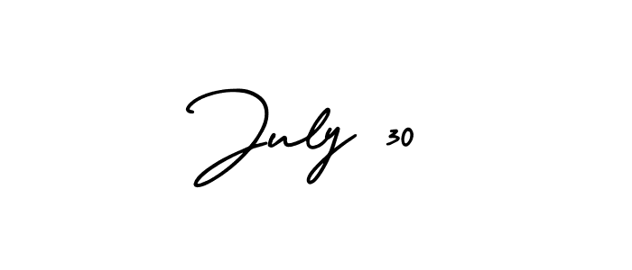 Check out images of Autograph of July 30 name. Actor July 30 Signature Style. AmerikaSignatureDemo-Regular is a professional sign style online. July 30 signature style 3 images and pictures png