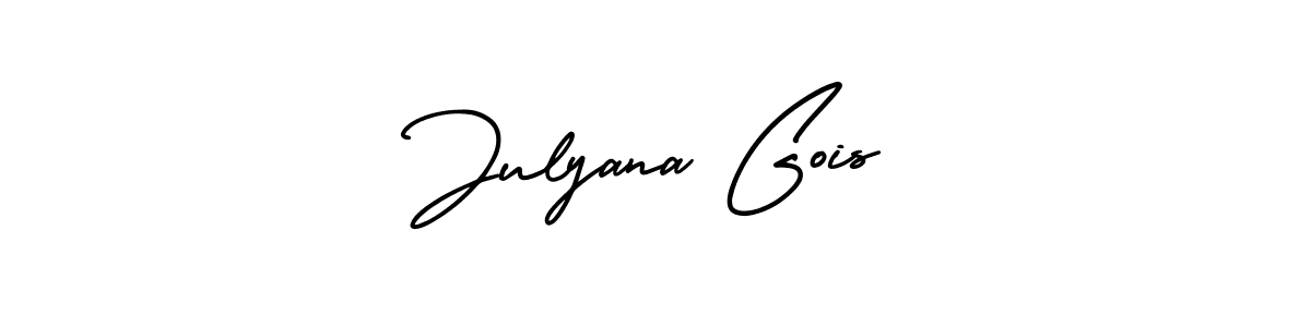 Make a short Julyana Gois signature style. Manage your documents anywhere anytime using AmerikaSignatureDemo-Regular. Create and add eSignatures, submit forms, share and send files easily. Julyana Gois signature style 3 images and pictures png