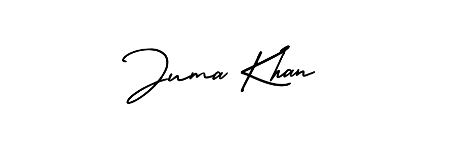 Also You can easily find your signature by using the search form. We will create Juma Khan name handwritten signature images for you free of cost using AmerikaSignatureDemo-Regular sign style. Juma Khan signature style 3 images and pictures png