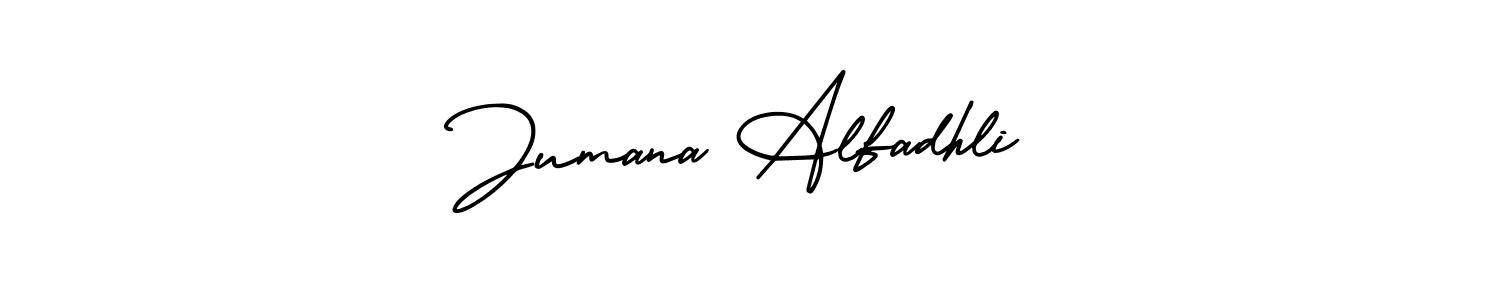 Make a beautiful signature design for name Jumana Alfadhli. Use this online signature maker to create a handwritten signature for free. Jumana Alfadhli signature style 3 images and pictures png