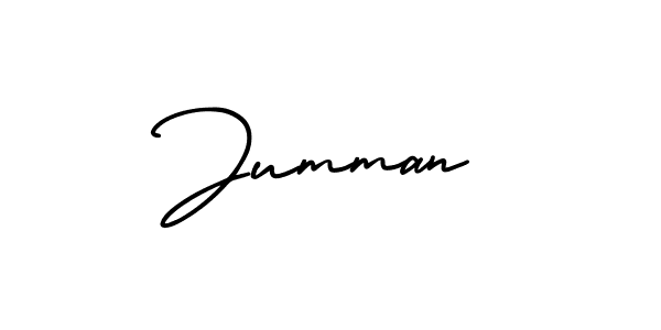 The best way (AmerikaSignatureDemo-Regular) to make a short signature is to pick only two or three words in your name. The name Jumman include a total of six letters. For converting this name. Jumman signature style 3 images and pictures png