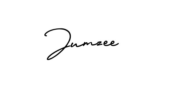 Create a beautiful signature design for name Jumzee. With this signature (AmerikaSignatureDemo-Regular) fonts, you can make a handwritten signature for free. Jumzee signature style 3 images and pictures png