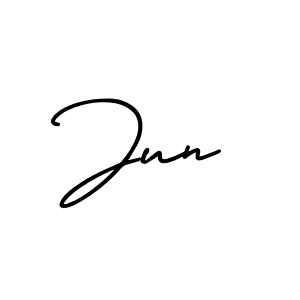 Also You can easily find your signature by using the search form. We will create Jun name handwritten signature images for you free of cost using AmerikaSignatureDemo-Regular sign style. Jun signature style 3 images and pictures png