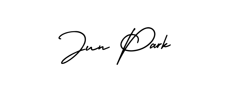 AmerikaSignatureDemo-Regular is a professional signature style that is perfect for those who want to add a touch of class to their signature. It is also a great choice for those who want to make their signature more unique. Get Jun Park name to fancy signature for free. Jun Park signature style 3 images and pictures png