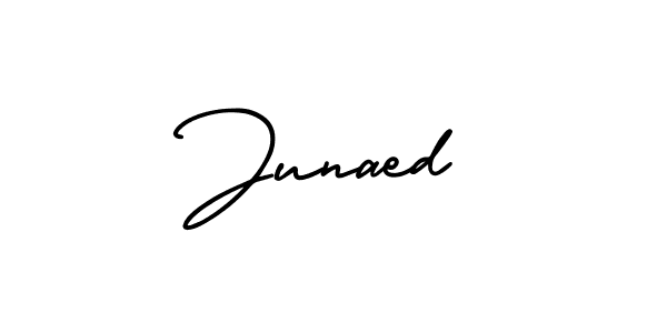Design your own signature with our free online signature maker. With this signature software, you can create a handwritten (AmerikaSignatureDemo-Regular) signature for name Junaed. Junaed signature style 3 images and pictures png