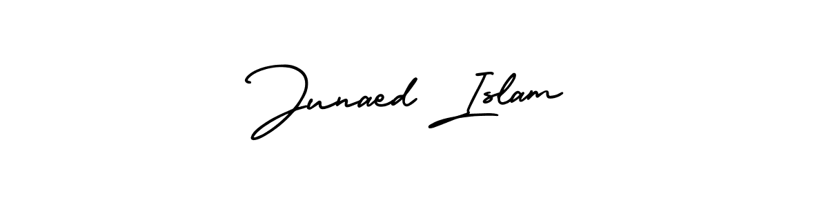 AmerikaSignatureDemo-Regular is a professional signature style that is perfect for those who want to add a touch of class to their signature. It is also a great choice for those who want to make their signature more unique. Get Junaed Islam name to fancy signature for free. Junaed Islam signature style 3 images and pictures png