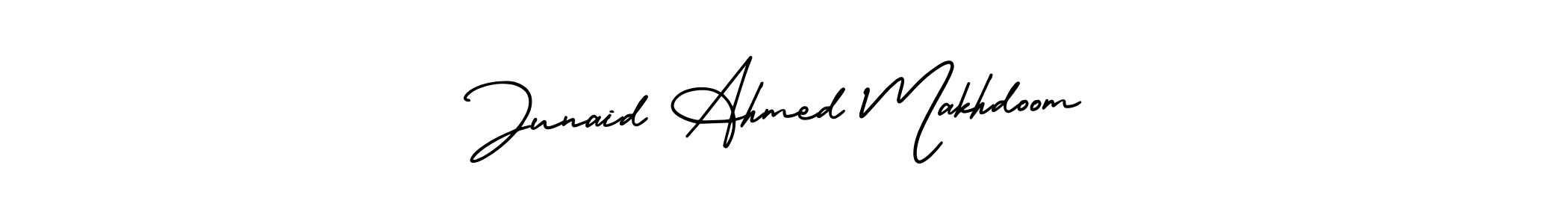 Make a short Junaid Ahmed Makhdoom signature style. Manage your documents anywhere anytime using AmerikaSignatureDemo-Regular. Create and add eSignatures, submit forms, share and send files easily. Junaid Ahmed Makhdoom signature style 3 images and pictures png