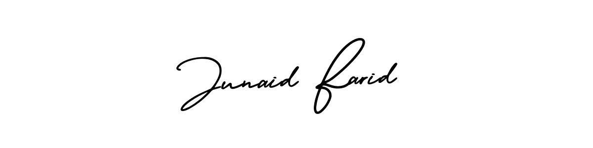 Design your own signature with our free online signature maker. With this signature software, you can create a handwritten (AmerikaSignatureDemo-Regular) signature for name Junaid Farid. Junaid Farid signature style 3 images and pictures png