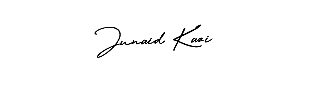 Make a short Junaid Kazi signature style. Manage your documents anywhere anytime using AmerikaSignatureDemo-Regular. Create and add eSignatures, submit forms, share and send files easily. Junaid Kazi signature style 3 images and pictures png