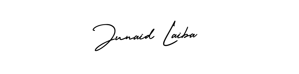 Make a beautiful signature design for name Junaid Laiba. With this signature (AmerikaSignatureDemo-Regular) style, you can create a handwritten signature for free. Junaid Laiba signature style 3 images and pictures png