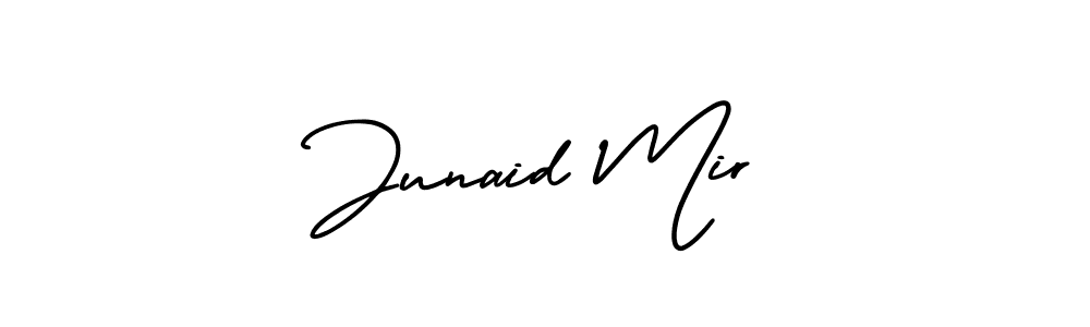 if you are searching for the best signature style for your name Junaid Mir. so please give up your signature search. here we have designed multiple signature styles  using AmerikaSignatureDemo-Regular. Junaid Mir signature style 3 images and pictures png