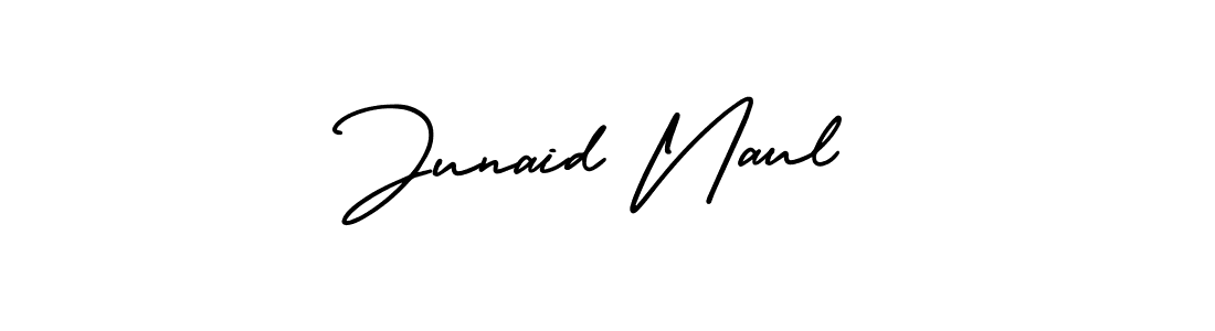 Make a beautiful signature design for name Junaid Naul. With this signature (AmerikaSignatureDemo-Regular) style, you can create a handwritten signature for free. Junaid Naul signature style 3 images and pictures png