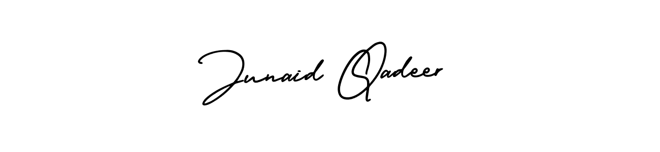 Design your own signature with our free online signature maker. With this signature software, you can create a handwritten (AmerikaSignatureDemo-Regular) signature for name Junaid Qadeer. Junaid Qadeer signature style 3 images and pictures png