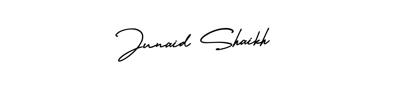 AmerikaSignatureDemo-Regular is a professional signature style that is perfect for those who want to add a touch of class to their signature. It is also a great choice for those who want to make their signature more unique. Get Junaid Shaikh name to fancy signature for free. Junaid Shaikh signature style 3 images and pictures png