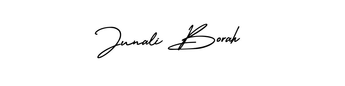 if you are searching for the best signature style for your name Junali Borah. so please give up your signature search. here we have designed multiple signature styles  using AmerikaSignatureDemo-Regular. Junali Borah signature style 3 images and pictures png