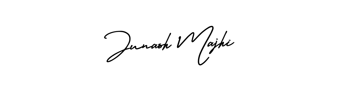 How to make Junash Majhi name signature. Use AmerikaSignatureDemo-Regular style for creating short signs online. This is the latest handwritten sign. Junash Majhi signature style 3 images and pictures png