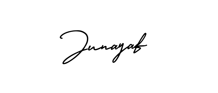 Design your own signature with our free online signature maker. With this signature software, you can create a handwritten (AmerikaSignatureDemo-Regular) signature for name Junayaf. Junayaf signature style 3 images and pictures png