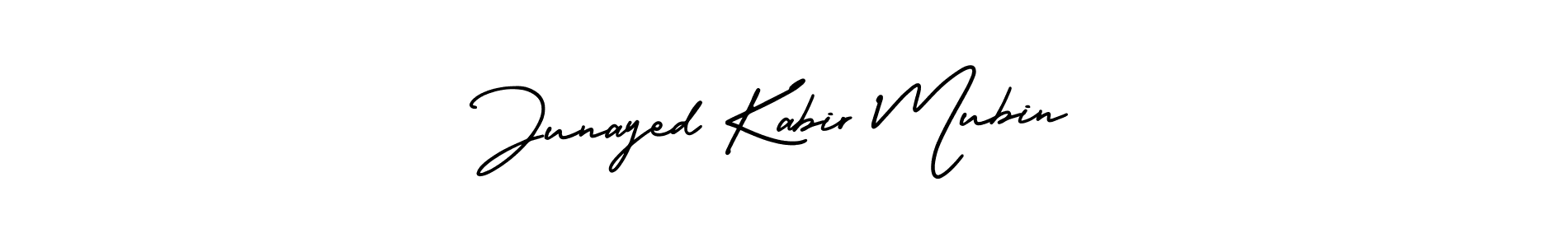 Use a signature maker to create a handwritten signature online. With this signature software, you can design (AmerikaSignatureDemo-Regular) your own signature for name Junayed Kabir Mubin. Junayed Kabir Mubin signature style 3 images and pictures png