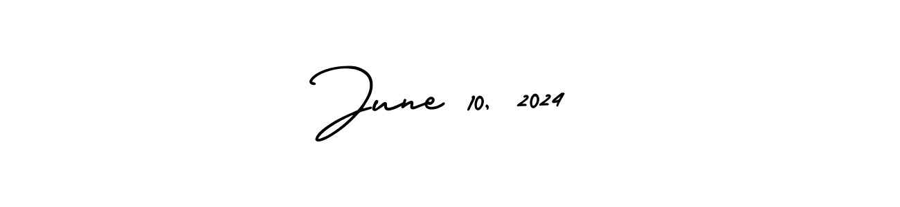 Best and Professional Signature Style for June 10, 2024. AmerikaSignatureDemo-Regular Best Signature Style Collection. June 10, 2024 signature style 3 images and pictures png