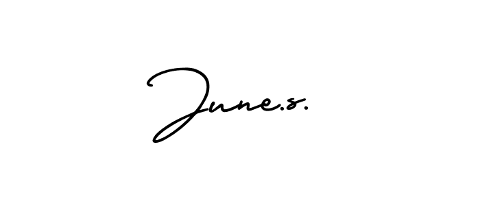 You can use this online signature creator to create a handwritten signature for the name June.s.. This is the best online autograph maker. June.s. signature style 3 images and pictures png