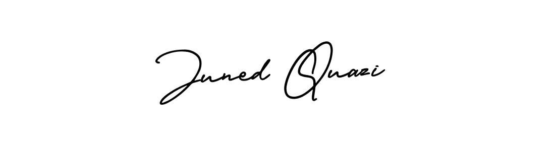 Also You can easily find your signature by using the search form. We will create Juned Quazi name handwritten signature images for you free of cost using AmerikaSignatureDemo-Regular sign style. Juned Quazi signature style 3 images and pictures png