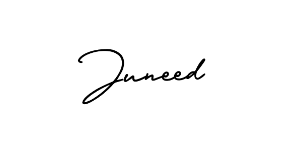 Juneed stylish signature style. Best Handwritten Sign (AmerikaSignatureDemo-Regular) for my name. Handwritten Signature Collection Ideas for my name Juneed. Juneed signature style 3 images and pictures png