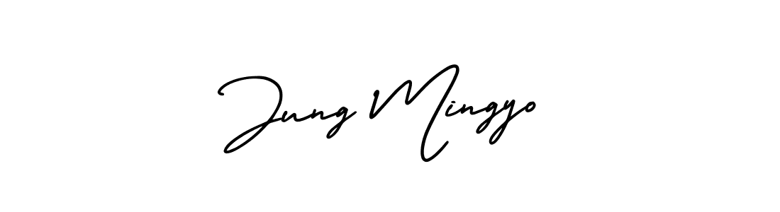 How to Draw Jung Mingyo signature style? AmerikaSignatureDemo-Regular is a latest design signature styles for name Jung Mingyo. Jung Mingyo signature style 3 images and pictures png