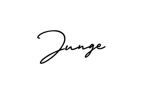 if you are searching for the best signature style for your name Junge. so please give up your signature search. here we have designed multiple signature styles  using AmerikaSignatureDemo-Regular. Junge signature style 3 images and pictures png