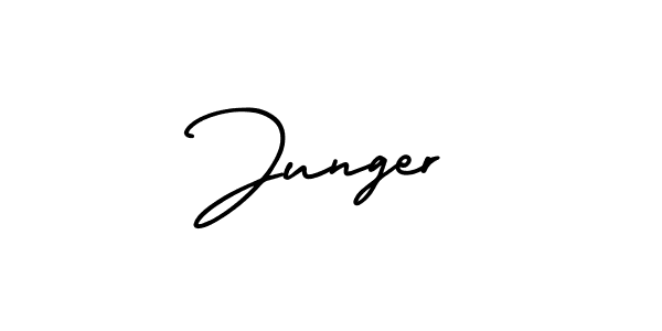 Similarly AmerikaSignatureDemo-Regular is the best handwritten signature design. Signature creator online .You can use it as an online autograph creator for name Junger. Junger signature style 3 images and pictures png