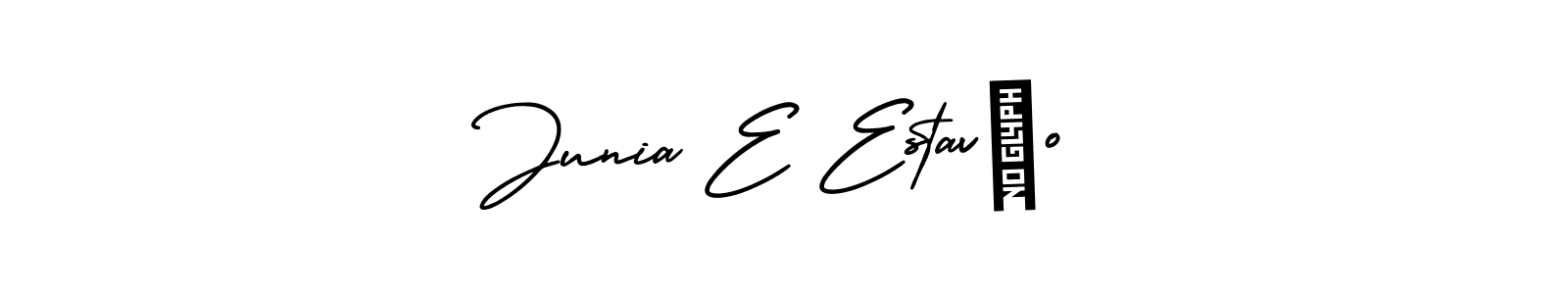 Once you've used our free online signature maker to create your best signature AmerikaSignatureDemo-Regular style, it's time to enjoy all of the benefits that Junia E Estavão name signing documents. Junia E Estavão signature style 3 images and pictures png