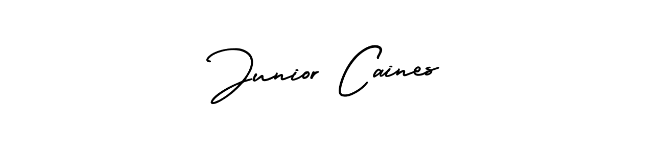 How to Draw Junior Caines signature style? AmerikaSignatureDemo-Regular is a latest design signature styles for name Junior Caines. Junior Caines signature style 3 images and pictures png