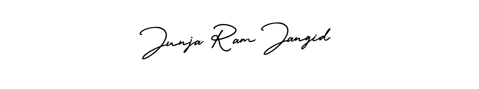 Also You can easily find your signature by using the search form. We will create Junja Ram Jangid name handwritten signature images for you free of cost using AmerikaSignatureDemo-Regular sign style. Junja Ram Jangid signature style 3 images and pictures png