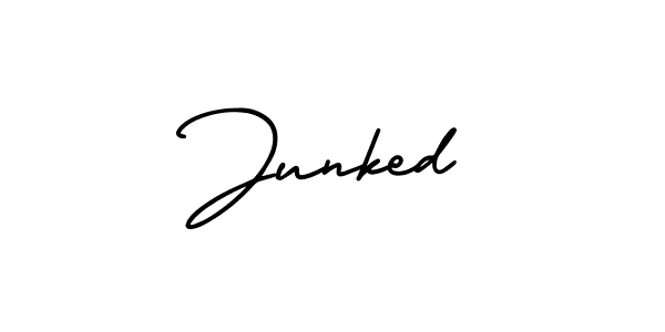 This is the best signature style for the Junked name. Also you like these signature font (AmerikaSignatureDemo-Regular). Mix name signature. Junked signature style 3 images and pictures png