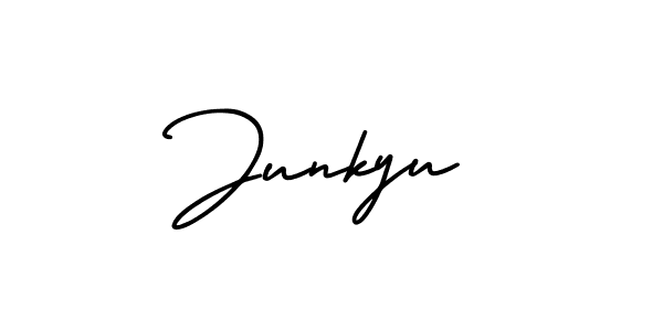 Also You can easily find your signature by using the search form. We will create Junkyu name handwritten signature images for you free of cost using AmerikaSignatureDemo-Regular sign style. Junkyu signature style 3 images and pictures png