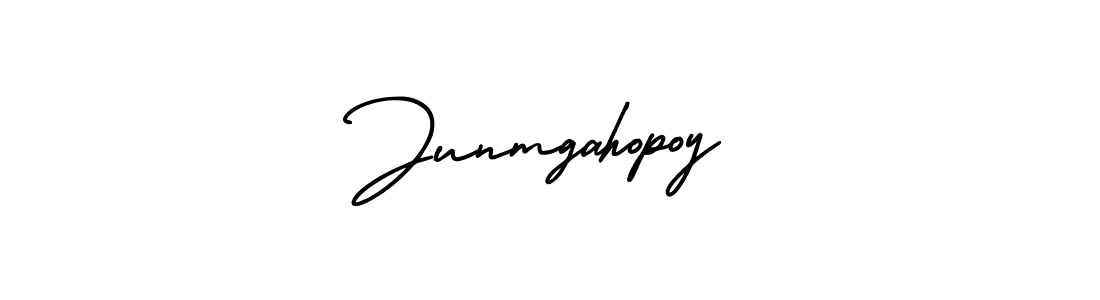 Make a beautiful signature design for name Junmgahopoy. With this signature (AmerikaSignatureDemo-Regular) style, you can create a handwritten signature for free. Junmgahopoy signature style 3 images and pictures png