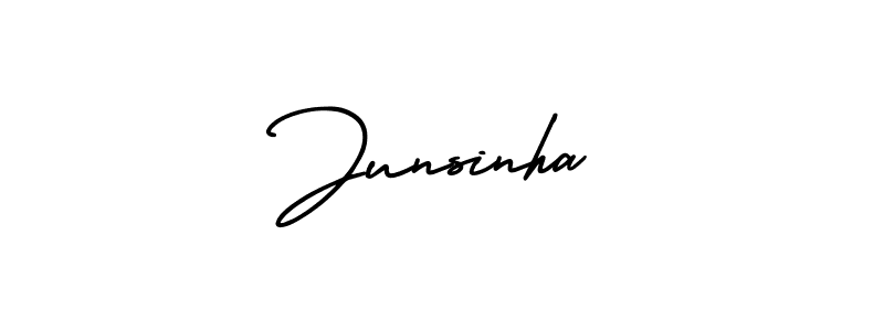 Best and Professional Signature Style for Junsinha. AmerikaSignatureDemo-Regular Best Signature Style Collection. Junsinha signature style 3 images and pictures png