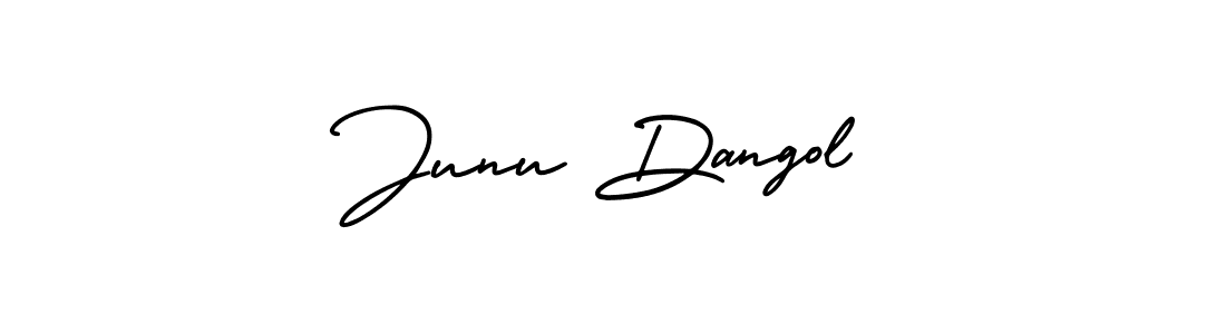 Make a beautiful signature design for name Junu Dangol. With this signature (AmerikaSignatureDemo-Regular) style, you can create a handwritten signature for free. Junu Dangol signature style 3 images and pictures png