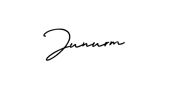 Design your own signature with our free online signature maker. With this signature software, you can create a handwritten (AmerikaSignatureDemo-Regular) signature for name Junurm. Junurm signature style 3 images and pictures png
