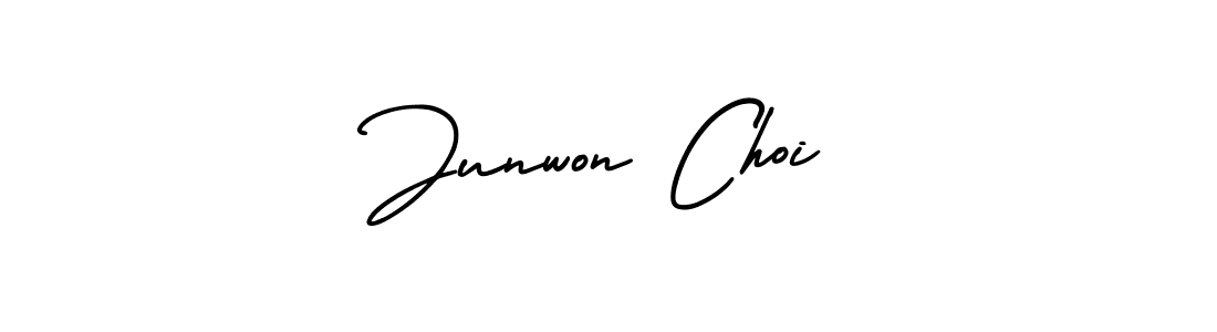 Create a beautiful signature design for name Junwon Choi. With this signature (AmerikaSignatureDemo-Regular) fonts, you can make a handwritten signature for free. Junwon Choi signature style 3 images and pictures png