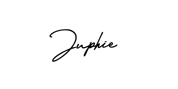 Use a signature maker to create a handwritten signature online. With this signature software, you can design (AmerikaSignatureDemo-Regular) your own signature for name Juphie. Juphie signature style 3 images and pictures png